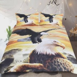 Eagles Fly To Sky Duvet Cover Bedding Set