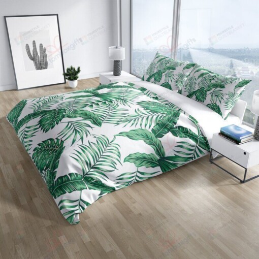 Leaves Bed Sheets Spread Comforter Duvet Cover Bedding Sets