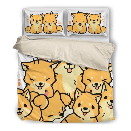 Akita Cotton Bed Sheets Spread Comforter Duvet Cover Bedding Sets