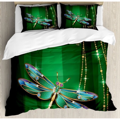 Dragonfly Bedding Set Cotton Bed Sheets Spread Comforter Duvet Cover Bedding Sets