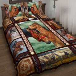 Horses Quilt Bedding Set