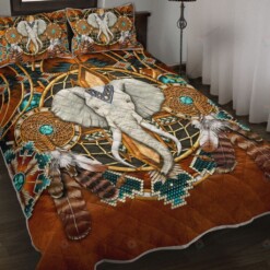 Elephant Native American Leather Quilt Bedding Set