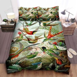 Tropical Hummingbird Quilt Bedding Set