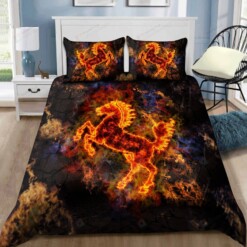 Fire Horse Bedding Set Bed Sheets Spread Duvet Cover Bedding Set