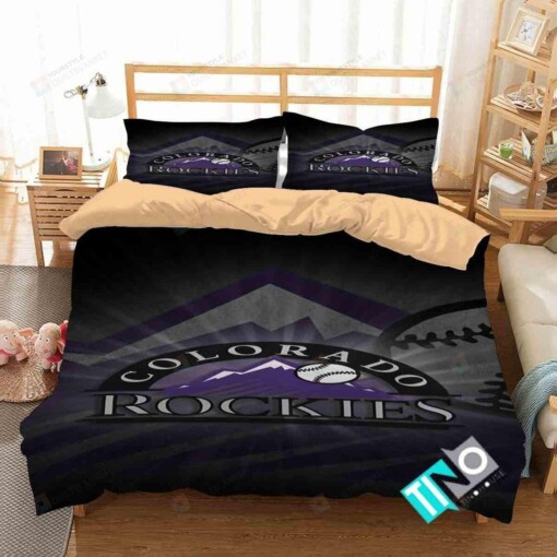 Mlb Colorado Rockies 1 Logo 3d Duvet Cover Bedding Sets