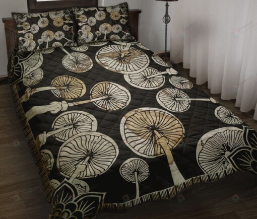 Mushroom Quilt Bedding Set