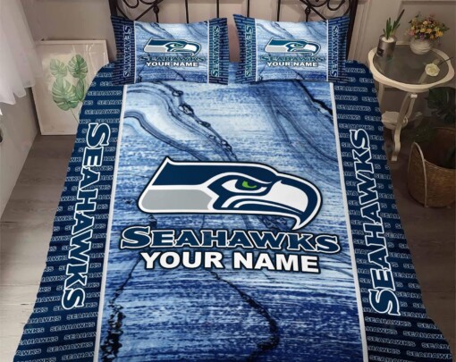 Personalized Seattle Seahawks Bedding Set