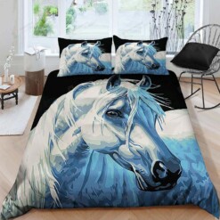 Horse Cotton Bed Sheets Spread Comforter Duvet Cover Bedding Sets