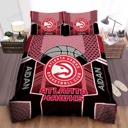 Custom Name Atlanta Hawks Bedding Set