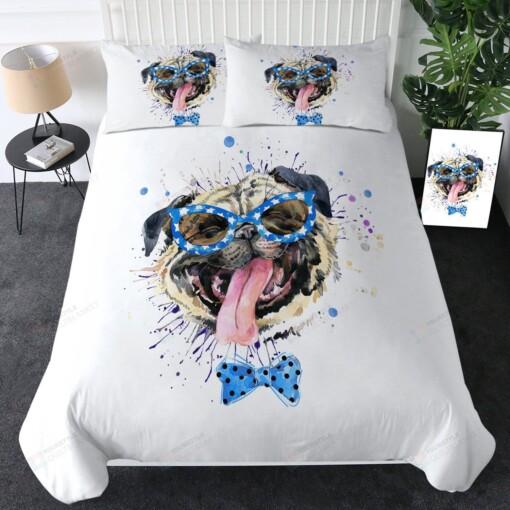Pug Dog Bedding Set Bed Sheet Spread Comforter Duvet Cover Bedding Sets