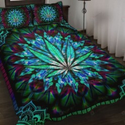 Weed Mandala Quilt Bedding Set