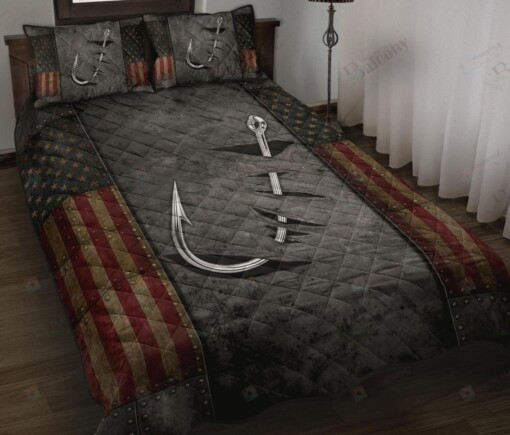 Crack Fishing Flag Quilt Bedding Set