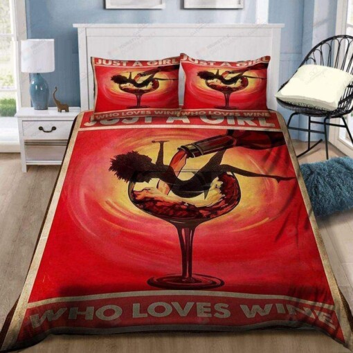 Black Girl Loves Wine Bedding Duvet Cover Bedding Set