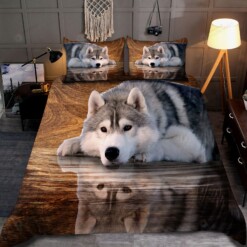 Husky Bedding Set Bed Sheets Spread Comforter Duvet Cover Bedding Sets