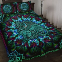 Dragon Spiral Quilt Bedding Set