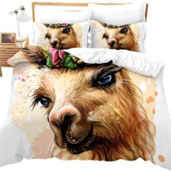 Llama Bedding Set Bed Sheets Spread Comforter Duvet Cover Bedding Sets