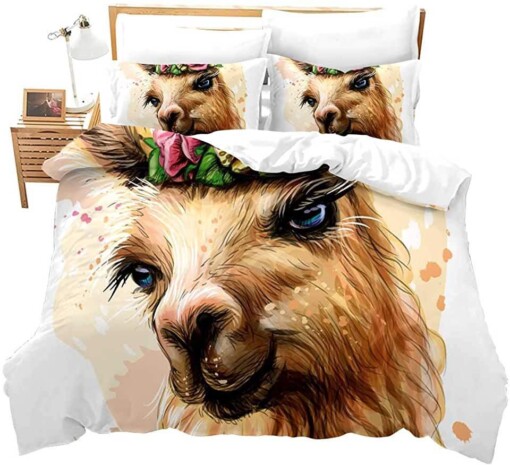 Llama Bedding Set Bed Sheets Spread Comforter Duvet Cover Bedding Sets