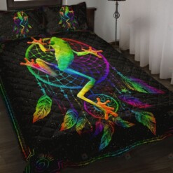 Frog Dreamcatcher Quilt Bedding Set