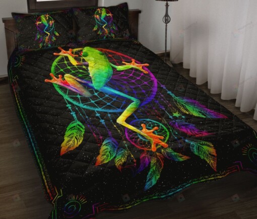 Frog Dreamcatcher Quilt Bedding Set