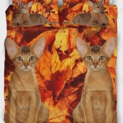 Abyssinian Cat Print Bedding Sets Bed Sheets Spread Comforter Duvet Cover Bedding Sets