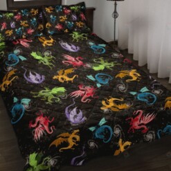 Dragon Galaxy Style Quilt Bedding Set