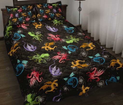 Dragon Galaxy Style Quilt Bedding Set