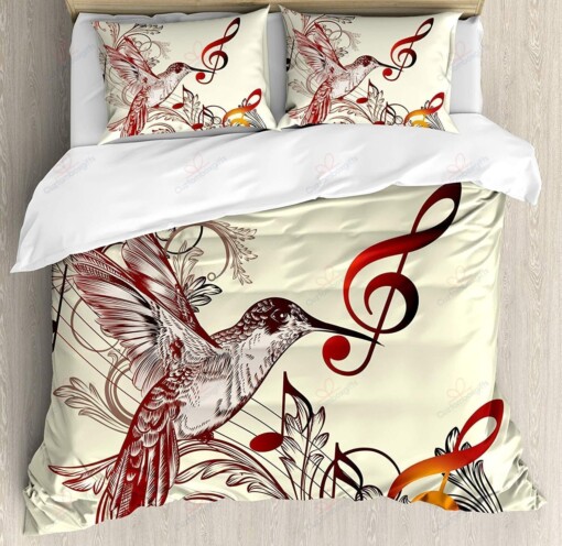Hummingbird Music  Bedding Set (Duvet Cover & Pillow Cases)