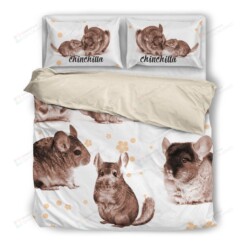 Chinchilla Cotton Bed Sheets Spread Comforter Duvet Cover Bedding Sets