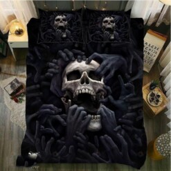Evil Hand Skull Bedding Set Duvet Cover
