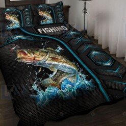 Fishing Quilt Bedding Set