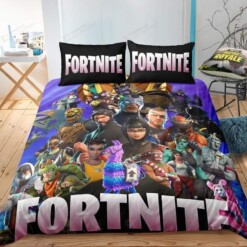 Team 4 Fortnite Gamer Duvet Cover Bedding Set