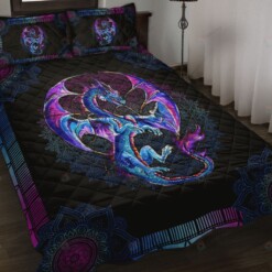 Dragon Gadient Madala Style Quilt Bedding Set