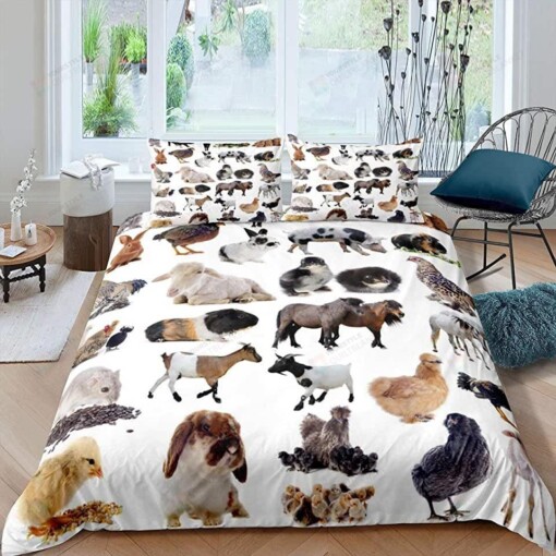 Farm Animal Bedding Set Bed Sheet Spread Comforter Duvet Cover Bedding Sets