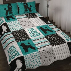 Poodle Shape Quilt Bedding Set