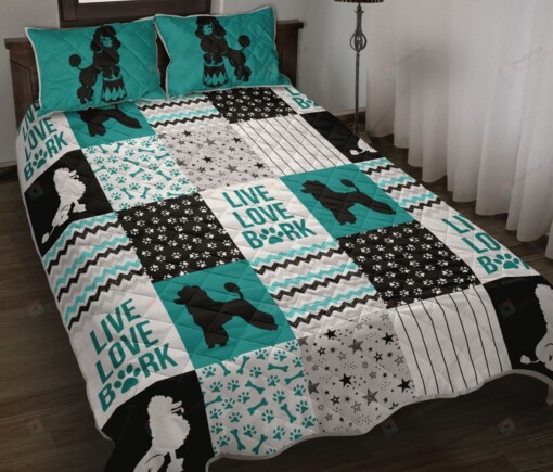 Poodle Shape Quilt Bedding Set