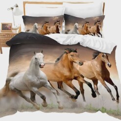 Horse Running Bedding Set Bed Sheets Spread Comforter Duvet Cover Bedding Sets