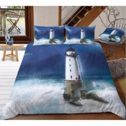 Lighthouse And Beach Bedding Set Bed Sheets Spread Comforter Duvet Cover Bedding Sets