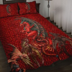 Dragons Quilt Bedding Set