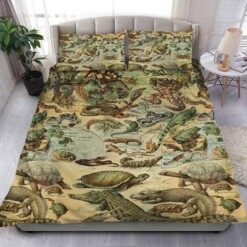 Reptiles Vintage Bedding Set Bed Sheets Spread Comforter Duvet Cover Bedding Sets