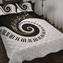 Piano Art Music Quilt Bedding Set  Bed Sheets Spread Comforter Duvet Cover Bedding Sets