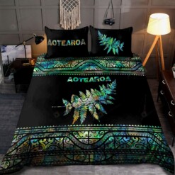 New Zealand Aotearoa Silver Fern Bedding Set Cotton Bed Sheets Spread Comforter Duvet Cover Bedding Sets