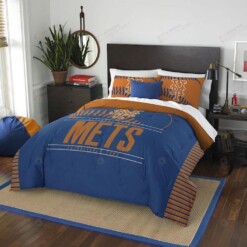 New York Mets Bedding Set (Duvet Cover & Pillow Cases)