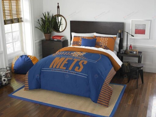 New York Mets Bedding Set (Duvet Cover & Pillow Cases)