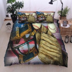 Baseball Tool 3D Bedding Set Cotton Bed Sheets Spread Comforter Duvet Cover Bedding Sets