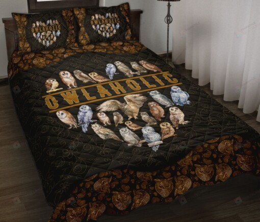 OwlAholic Quilt Bed Set Bedding Set