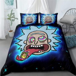 Trippy Lsd Effect Psychedelic Duvet Cover Bedding Set