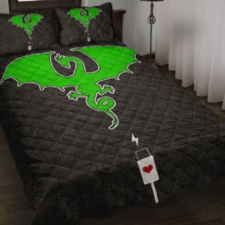 Dragon Pin Quilt Bedding Set