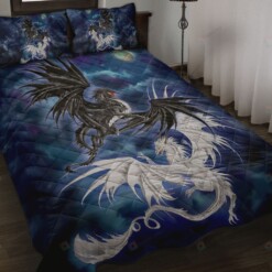 Dragon Art Style Quilt Bedding Set