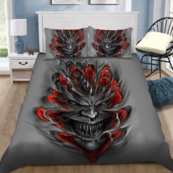 Angry Skulls Bedding Set Bed Sheets Spread Comforter Duvet Cover Bedding Sets