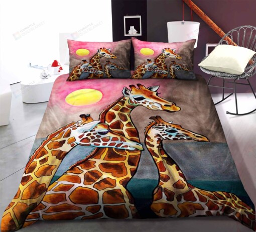 Giraffe Bed Sheets Duvet Cover Bedding Set